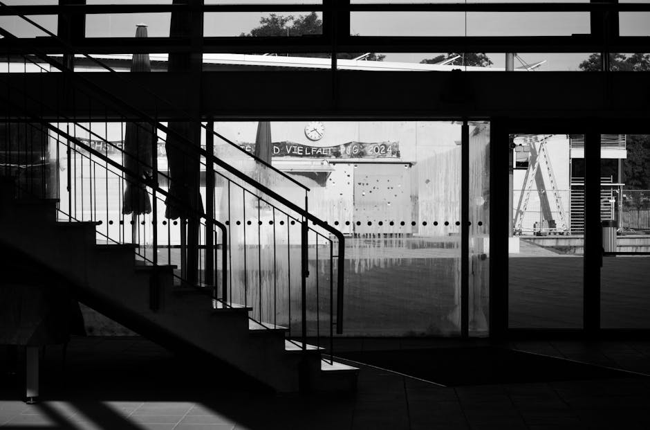 Architectural stairs showing a structured path to wellness